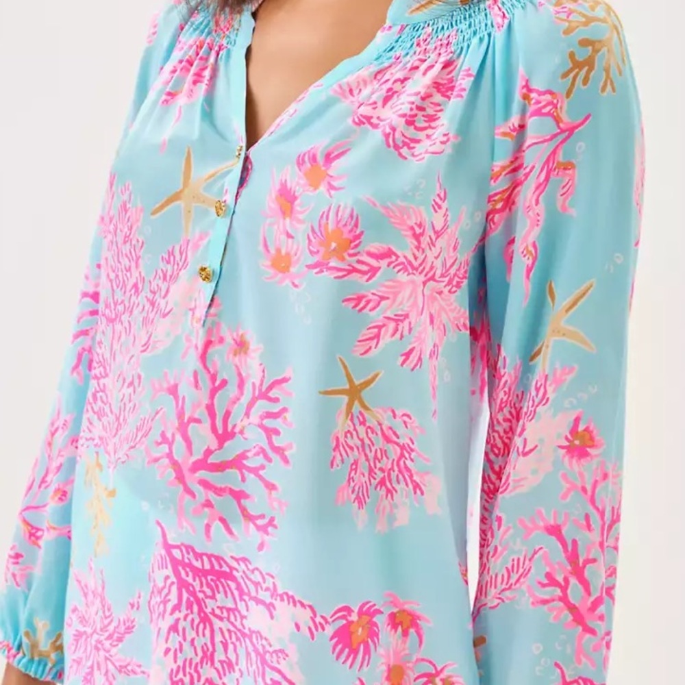 NWT Lilly Pulitzer Elsa Silk Top Sz XL